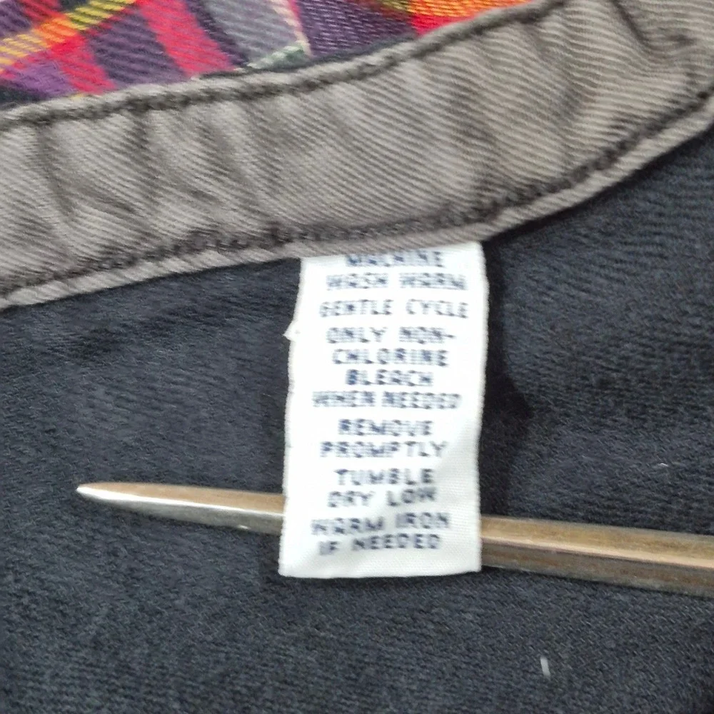 Vtg 90s Polo By Ralph Lauren Lined Flannel Shirt L Plaid 100% Cotton Preppy